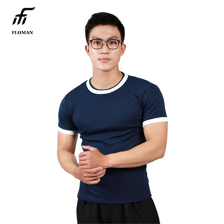 Áo thun body Floman version2 cao cấp phối viền cổ 2 lớp co giãn thoáng mát