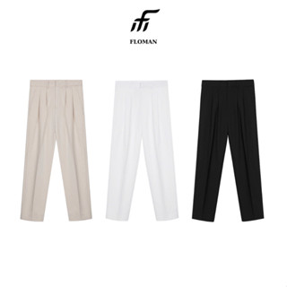 Quần âu nam ống côn FLOMAN V5 cao cấp chất kate mịn thoáng mát, quần tây nam