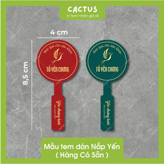 [ Sẵn ] Set 120 Tem Yến Chưng, Tem dán hũ yến, Tem yến sẵn