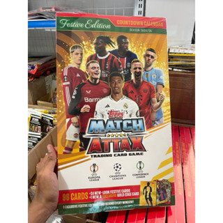 [ Countdown Calendar ] Hộp Thẻ Cầu Thủ Bóng Đá Match Attax 2024/25 24/25 Countdown Calendar  ( 121 Thẻ )