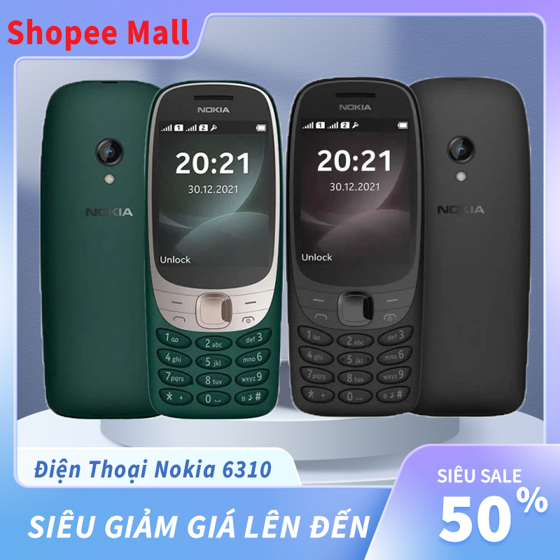 Điện thoại bàn phím Nokia 6310 mới 100% full box chuẩn 4G,điện thoại 4g bàn phím âm thanh to rõ ràng
