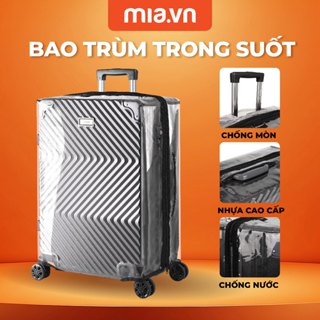 Bao Trùm Trong Suốt Bảo Vệ Vali Du Lịch MIA Clearguard Cover  - Chống Trầy Xước, Kích Thước Đầy Đủ Size