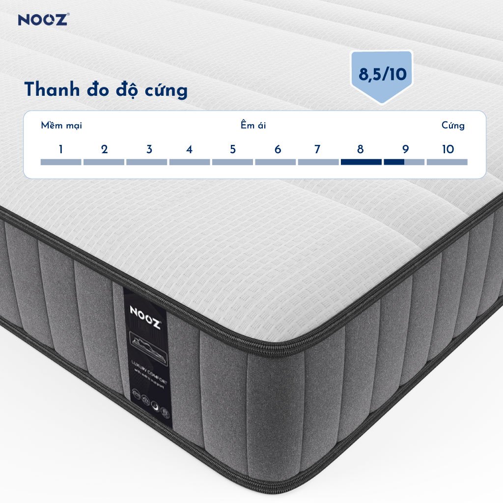 Nệm Foam NOOZ Hybrid 25cm Đệm Cao Su Non Kết Hợp Lò Xo Túi Độc Lập NOOZ Home Goods | BigBuy360 - bigbuy360.vn