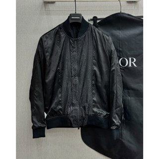 Áo Khoác Gió Bomber Jacket Nam Đì O SC Họa Tiết Monogram Vân Chìm 2 Mặt Siêu Hot_Áo Khoác Gió Bomber Đi Ô Cao Cấp