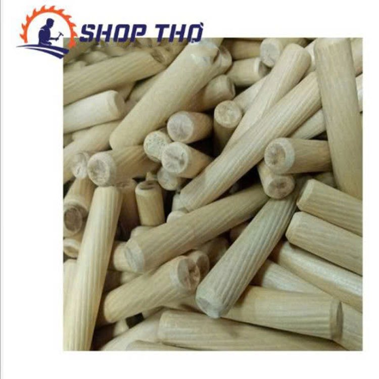Chốt gỗ phi 10 dài 6cm - Loại A (0.5kg)