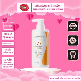 Sữa Dưỡng Thể 377 Niacinamide Retinol LUCENBASE hỗ trợ khóa ẩm làm sáng da
