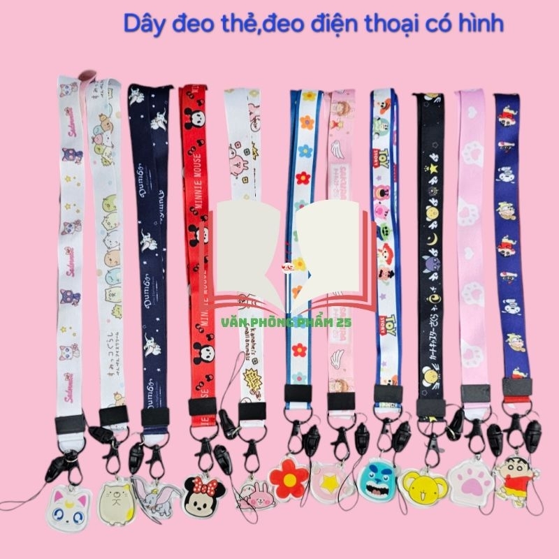 Dây đeo điện thoại các hình (đeo cổ).