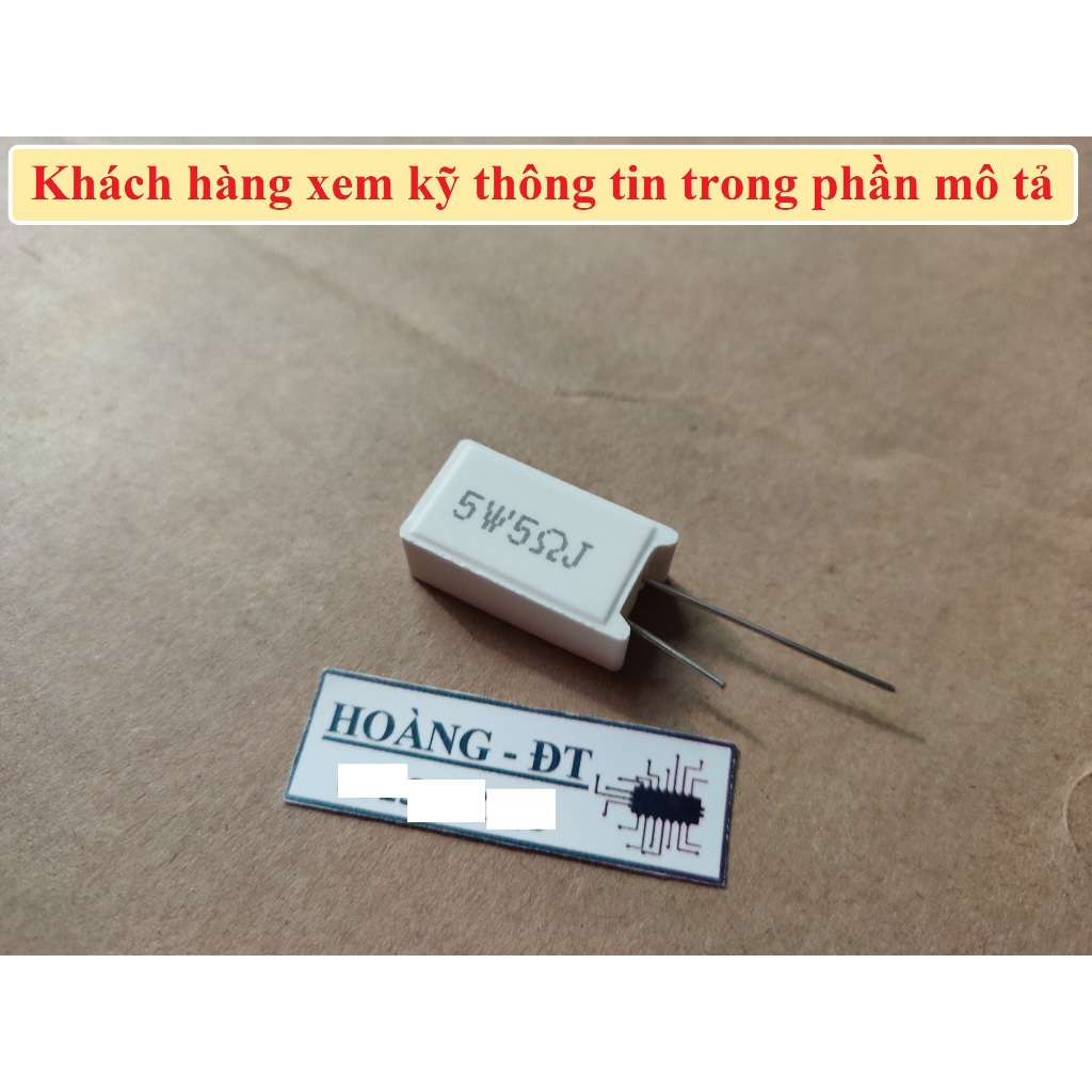 Điện trở sứ 5W 5% (đứng, lớn)