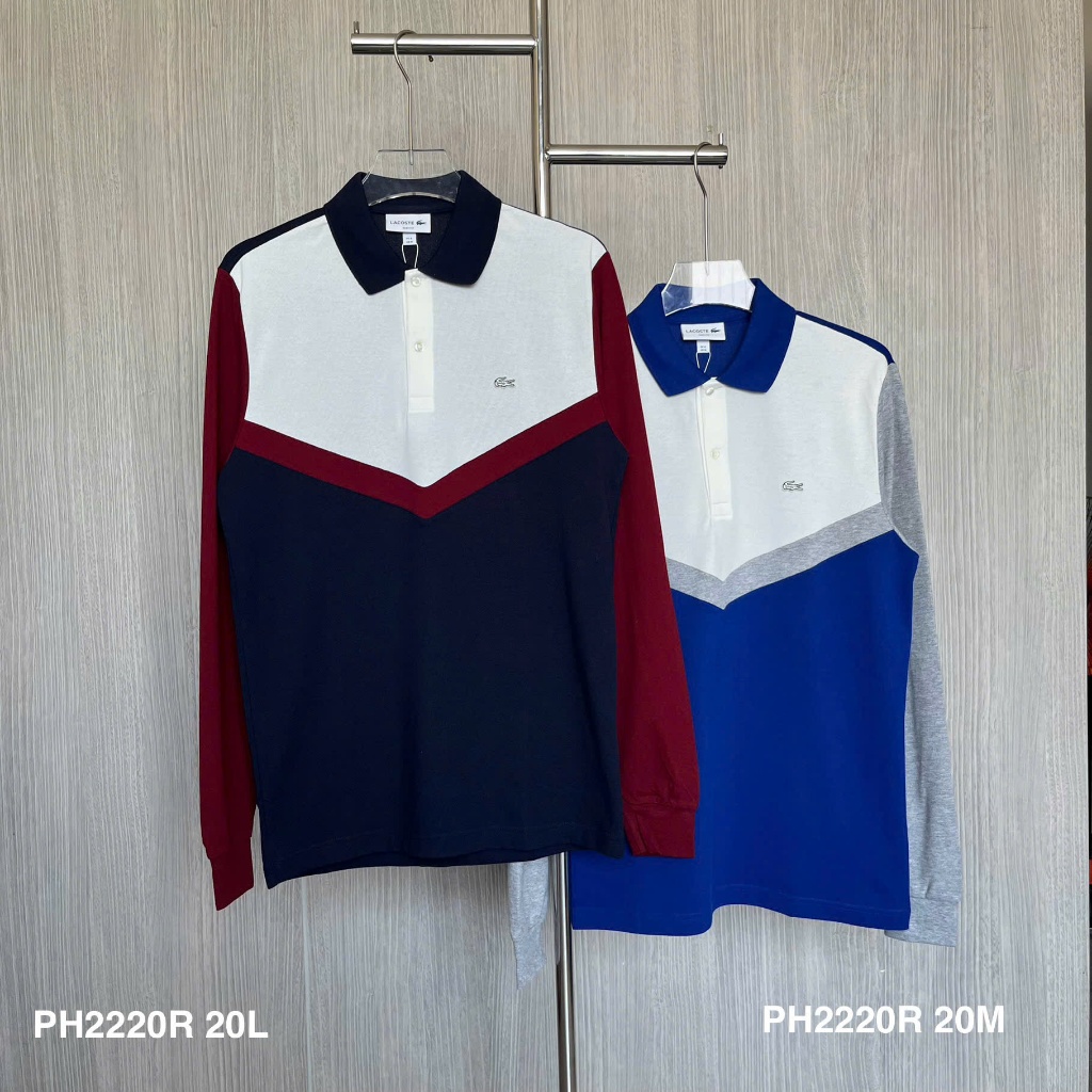 Áo Polo dài tay Lacoste dáng slim fit PH2220R Chính Hãng