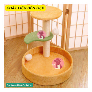 Trụ cào móng cho mèo 🐈(Chất liệu đẹp, bóng chuông vui nhộn, dây thừng mèo cào thích mê ko lo cào đồ)