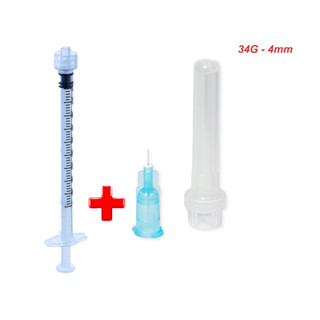 [Tặng bơm tiêm] Đầu kim tiêm meso 34G 4mm MPV hàng công ty tiêm PRP căng bóng da