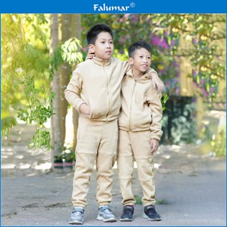 Bộ Quần Áo Thu Đông FALUMAR Cho Bé Trai, Set Đồ Bộ Trẻ Em Bé Trai Vải Nỉ Bông Dày Dặn Giữ Nhiệt Tốt