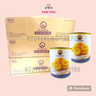 [ HỎA TỐC - THÙNG 12 LON ] Đào Ngâm BODDOB / GOLDEN / COUNTREE / KRONOS Thái Lan Đóng Lon 820g