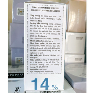 Thay da sinh học MD Peel 14% MODIFIED JESSNER SOLUTION