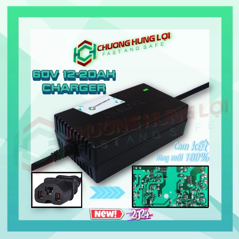 Sạc Xe Điện 60v12-20A Sạc 5 Bình