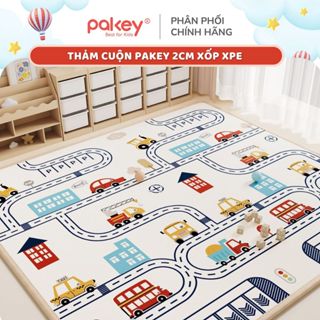 Thảm Trải Sàn Pakey Cao Cấp Dày 2cm, Thảm Xốp XPE Mềm Mại Chống Trơn Trượt An Toàn Cho Bé Tập Bò Tập Đi
