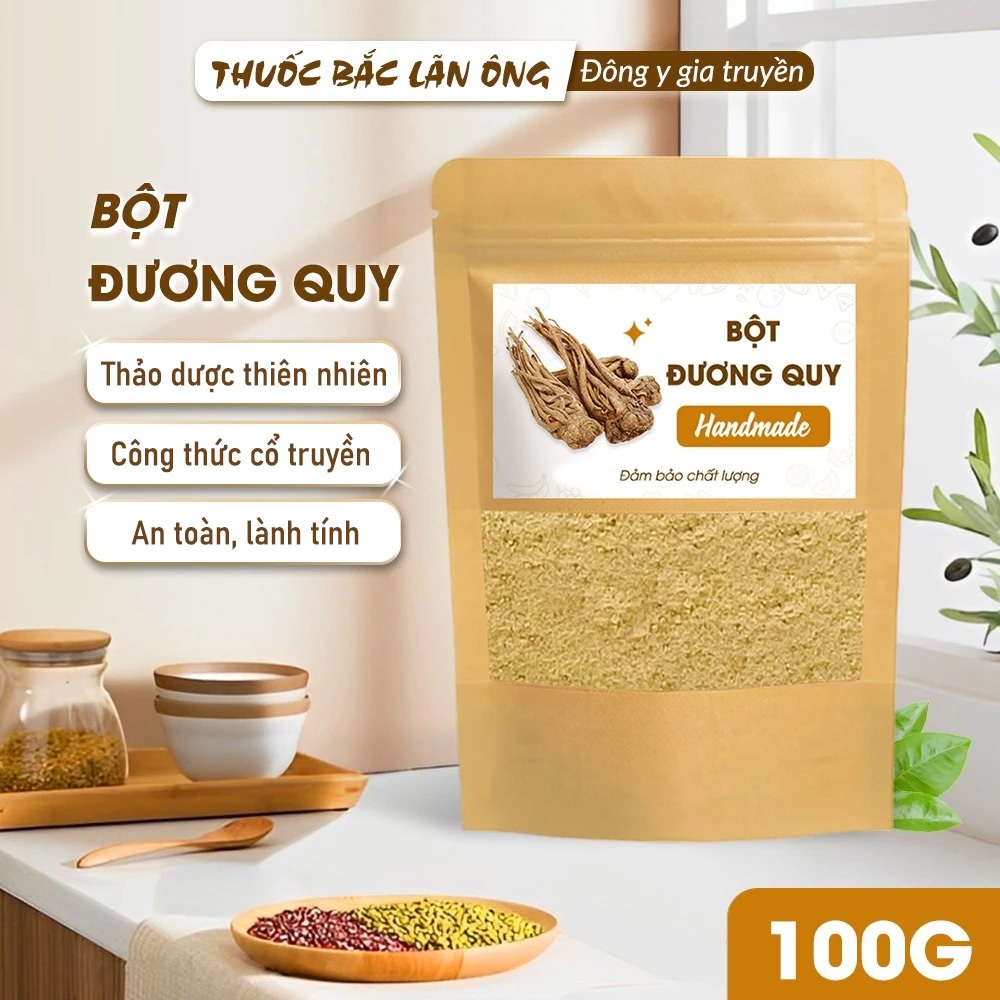 Bột đương quy 100g (Bột sâm đương quy nguyên chất, nghiền mịn)