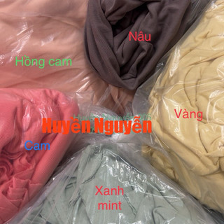 Vải thun gân 100% cotton co dãn 2 chiều và 4 chiều