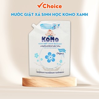 [Choice] Nước giặt xả sinh học KOMO KOMO 15 xanh an toàn dịu nhẹ túi 2L