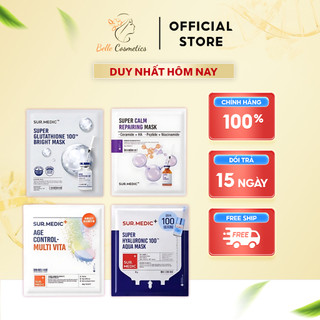  Mặt Nạ Dưỡng Trắng Chống lão hoá cấp ẩm SUR.MEDIC Bright Glutathione Mask 30g 