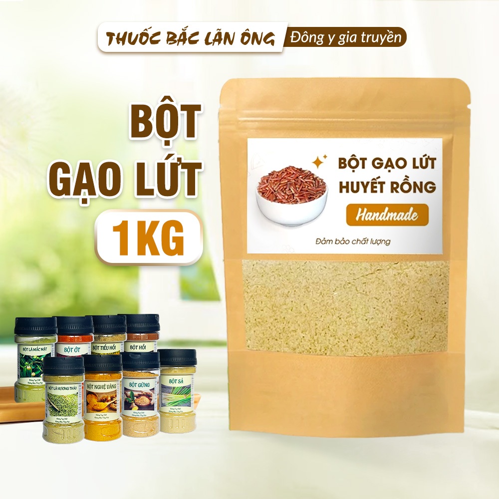 Bột Gạo Lứt 1kg (Gạo Đã Rang Thơm)