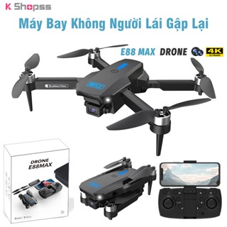 Máy Bay Flycam E88 Max Drone camera trang bị camera kép 4k Lai Cam Điều Khiển Từ Xađiều khiển từ xa quay phim chụp ảnh