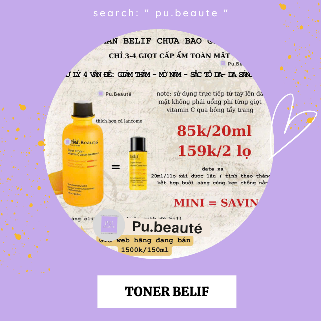 Toner belif vitaminC 20ml