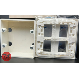 Đế âm đôi Nanoco dùng lắp mặt 4 mặt 6 thiết bị
