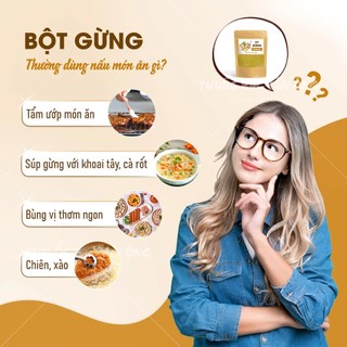 Bột gừng 100g, bột gừng ta, nguyên chất, thơm cay, mịn, gia vị nấu ăn, pha trà, tốt cho sức khỏe