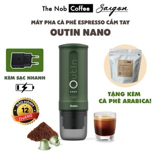 (BH 12 tháng) Máy pha cà phê Espresso cầm tay Outin Nano | Tặng kèm cà phê