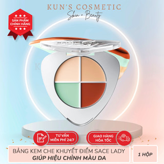  Bảng Kem Che Khuyết điểm SACE LADY Kem Triệt Sắc Sace Lady Chống Thấm Nước Giúp Hiệu Chỉnh Màu Da 5.6g 