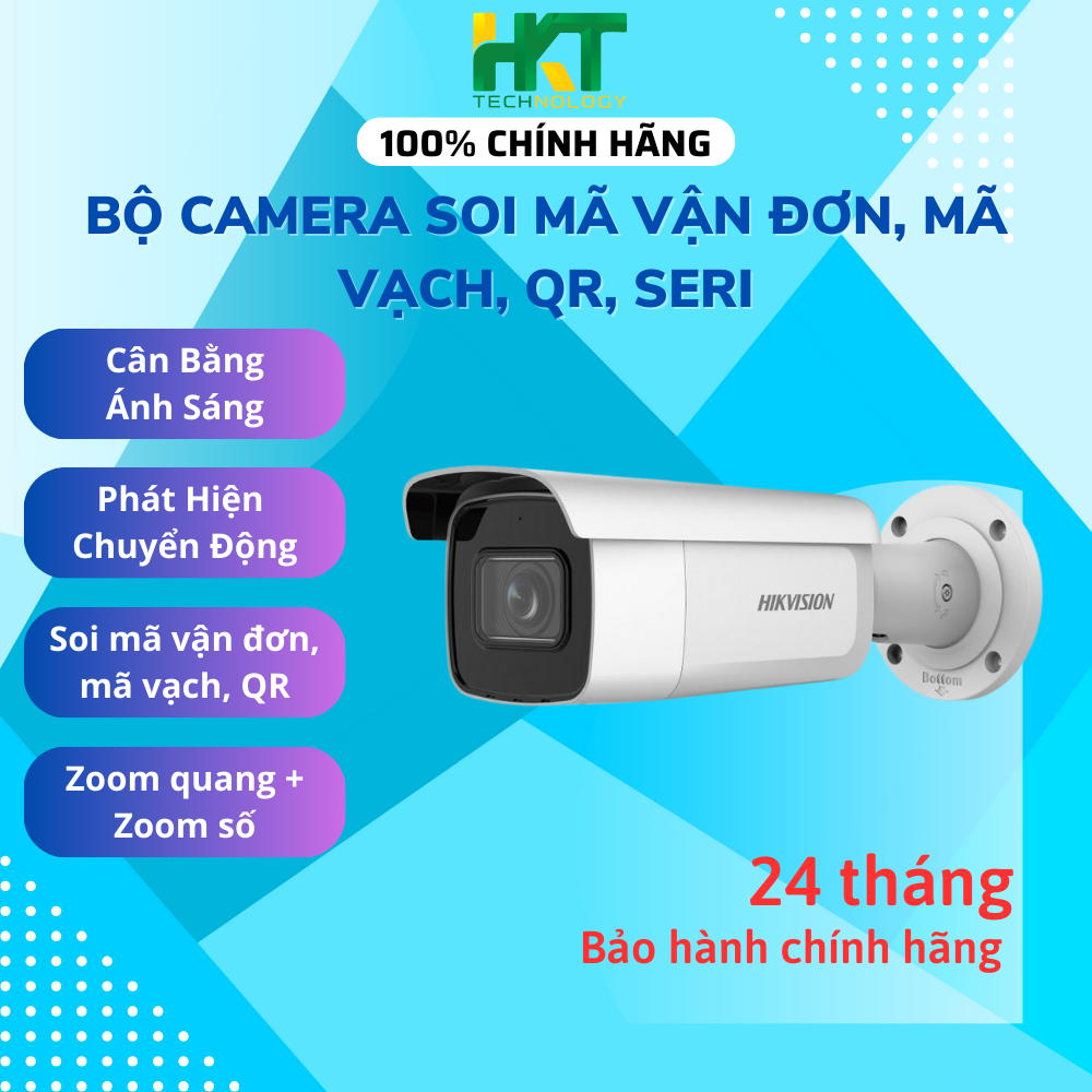 Bộ Camera HIKVISION Soi Mã Vận Đơn, Mã QR, Mã Vạch, Seri, Camera Ống Kính Thay Đổi - HKT TECHNOLOGY