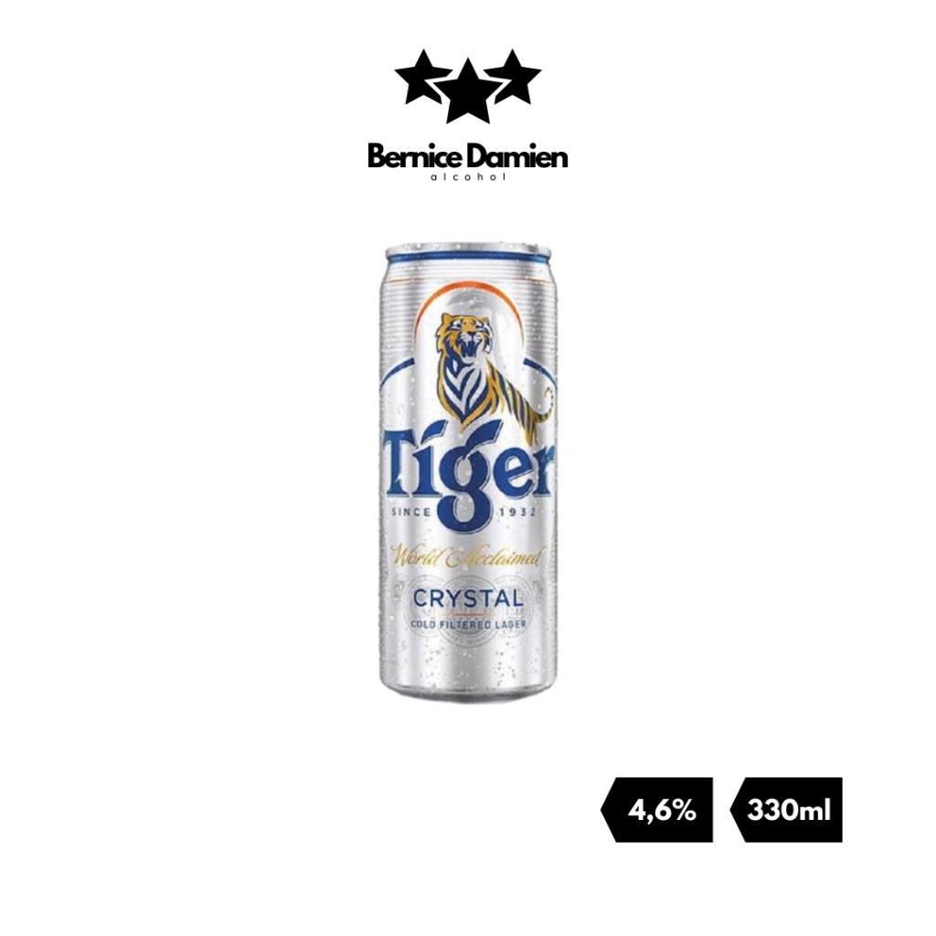 Bia Tiger Crystal Silver Độ cồn 4,6% 330ml (Tiger Bạc) - Có ship Hỏa Tốc
