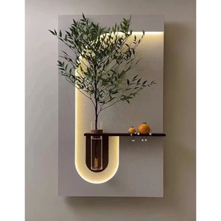Tranh decor cắm hoa, Tranh treo đèn led, trang trí không gian theo yêu thích, Treo phòng khách/cầu thang/cửa hàng/ spa