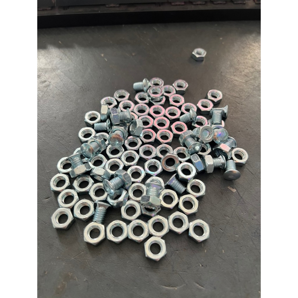 Ốc bắt kệ 100 con Kệ sắt V lỗ, Lắp kệ sắt V lỗ, Sắt V lỗ, Bắt sắt V lỗ, Kệ sắt đa năng.