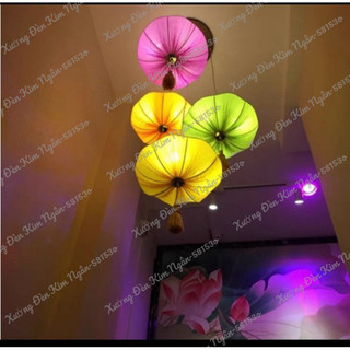 Đèn Vải Thả Trần - Đèn Lồng Lá Sen