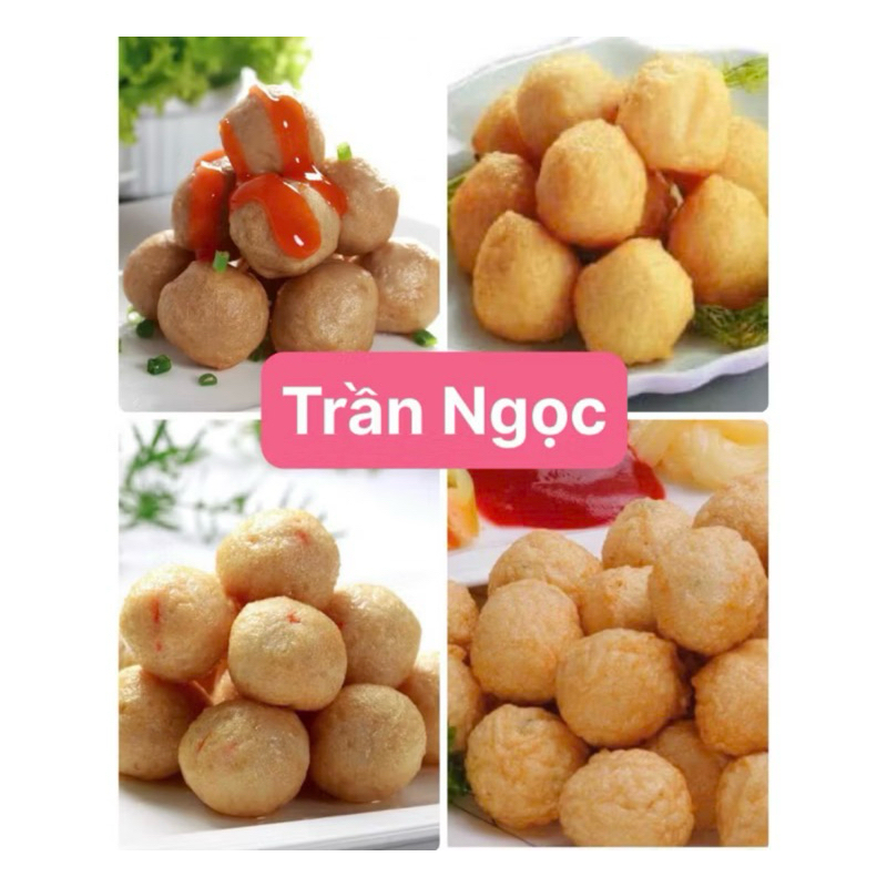 Cá viên chiên loại ngon (chưa chiên) 500gr (giao hoả tốc HCM)