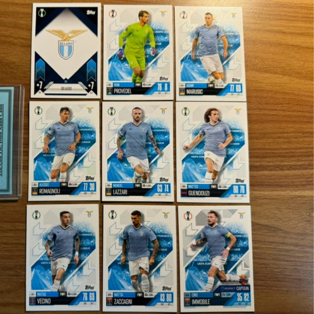[ CHÍNH HÃNG ] - FULL SET - TOPPS MATCH ATTAX 2025 - LAZIO (9 THẺ)