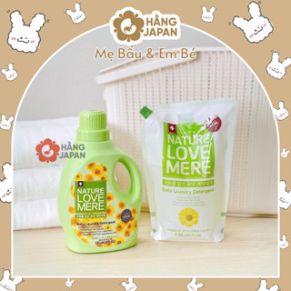  Nước giặt xả Nature Love Mere Mungbean cao cấp Hàn Quốc tự nhiên an toàn hương thơm dịu nhẹ 