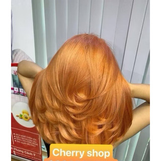  Nhuộm tóc lavox siêu dưỡng màu vàng nghệ 8 33 tặng kèm oxy trợ nhuộm và bao tay 