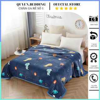 Chăn tuyết nhung sữa chăn tuyết nỉ nhung mền đắp 4 mùa văn phòng mềm mịn không sổ không rụng lông kích thước 2m x 2m3