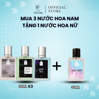 combo 4 chai nước hoa 3 nam/nữ và 1 nam/nữ 10,30,50 ml siêu rẻ