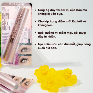 Mascara Làm Tơi Mi, Mi Cong Dài Tự Nhiên Maybelline Lash Sensational Waterproof Và Lash Sensational Sky High Mascara