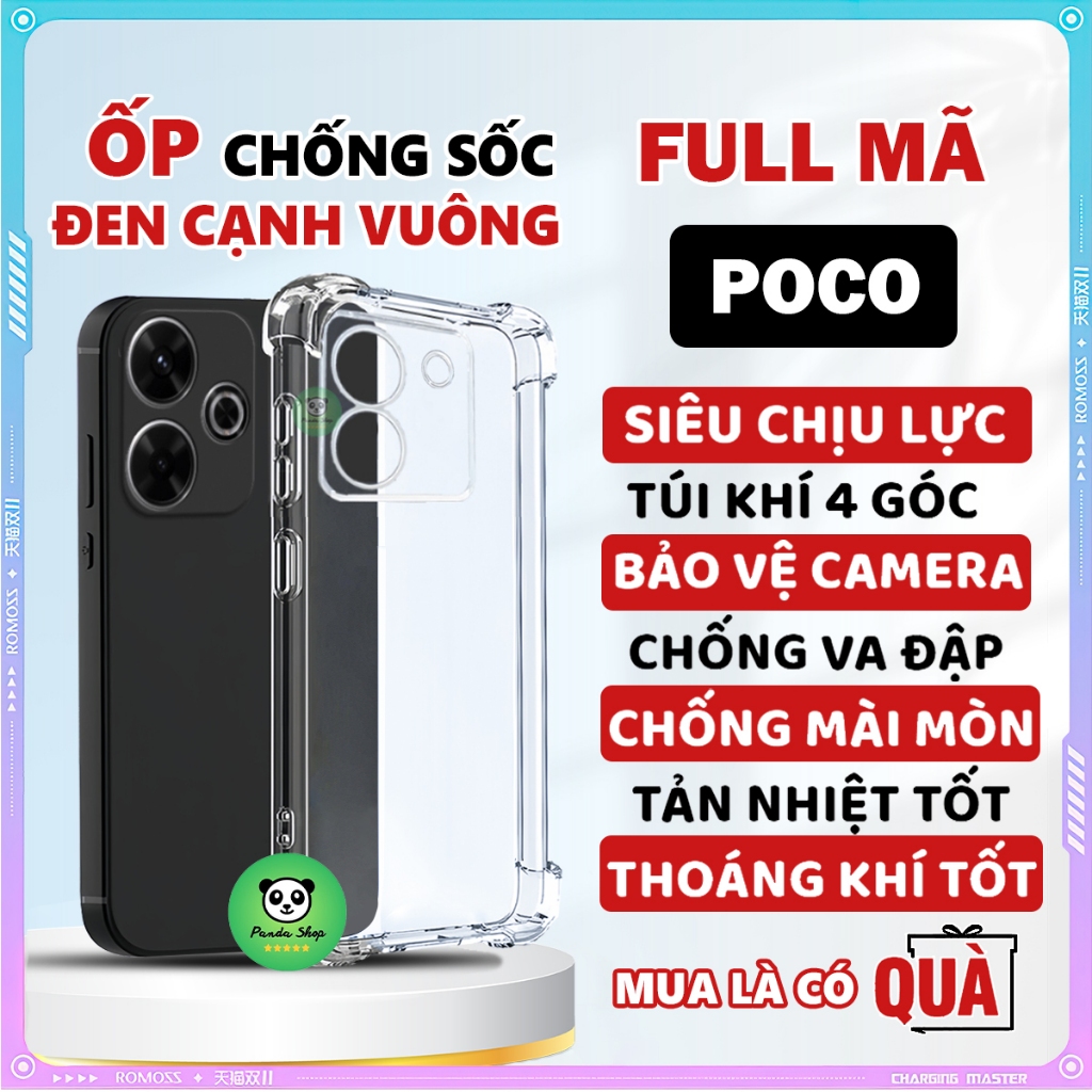 Ốp lưng Poco C65,C40,M3,M6,M6 Pro,X3, X3 Pro,X5 Pro,X6 Pro,F2 Pro,F5,F5 Pro, Phone f1 vỏ điện thoại,slicon, chống sốc