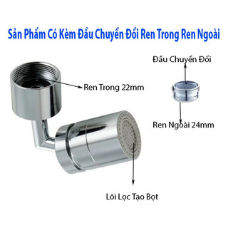 Máy Hút Bụi Bàn Phím Đầu vòi inox 2 chế độ xoay 360 độ