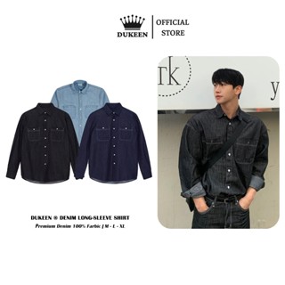 Áo sơ mi Denim Dài Tay Premium Nam Nữ Local Brand DUKEEN SM050