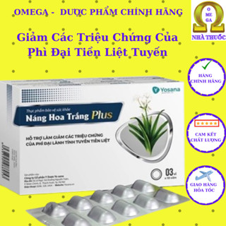  Náng Hoa Trắng Plus  Mua 5 Tặng 1 - Cào Mã Nhận Luôn   HSD 2028  - Giải Pháp Cho BN Tiền Liệt Tuyến 