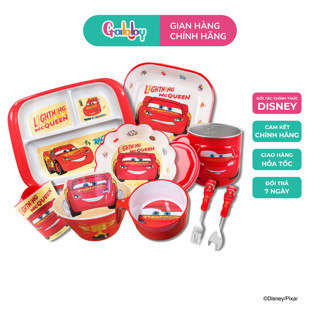 Bộ Đồ Dùng Ăn Dặm DISNEY Hình MC Queen Tô, Chén, Cốc, Khay, Đũa Tập Ăn, Muỗng, Nĩa, Bình Nước Nhựa