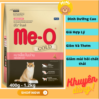 [Gói 1.2kg] Thức ăn hạt MeO gold Indoor, Persian, Fit&firm , Kitten) cho mèo lớn và  mèo con
