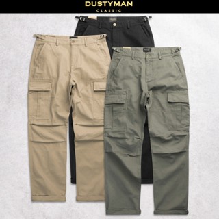 Quần Kaki Nam Túi Hộp Ống Suông Elmer Dustyman, Chất Kaki Cotton, Độ Dày 320Gsm Đứng Form, Cổ Điển